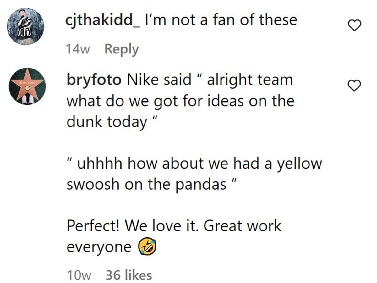 Netizens' comments (Image via Instagram)